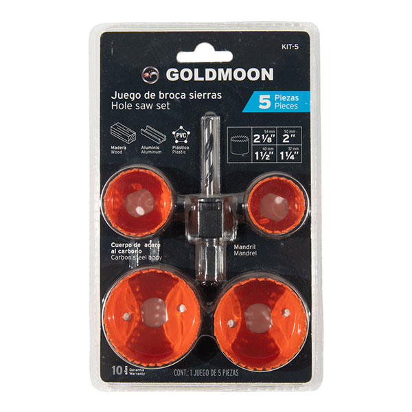 5PCS carbon steel hole saw set