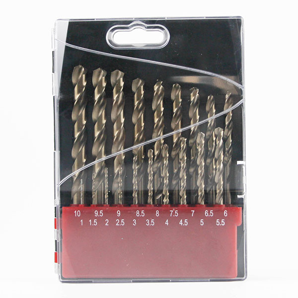 DIN338 19PCS amber finish twist drill bit set
